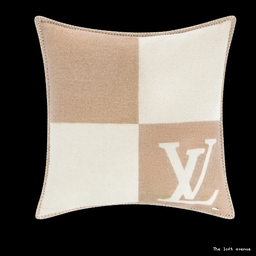 CUSTOM PILLOW CHECKMATE THROW LV WOOL 0823